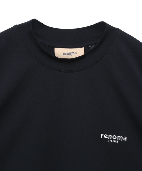 renoma PARIS 黒 モックネックシャツ　半袖 Yahoo!オークション - 「renoma PARIS」 半袖Tシャツ S ブラック メン