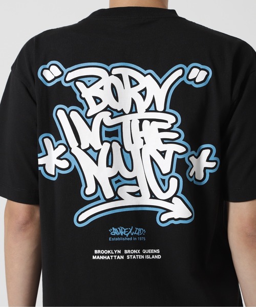 AVIREX tシャツ 「直営店限定」GRAFFITI T-SHIRT ”BORN IN THE