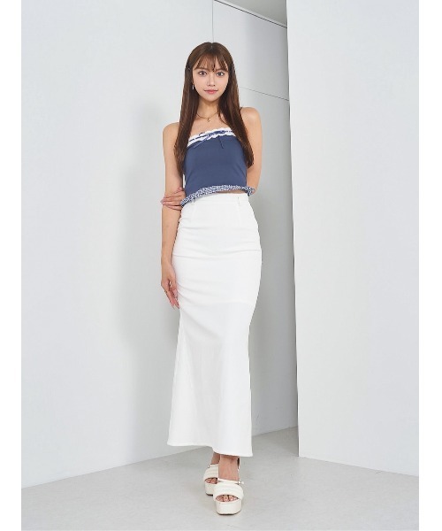 Darich（ダーリッチ） チェックドッキングリボンベアトップ レディース