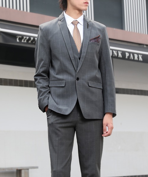 Cloudstyle セットアップ 「Cloudstyle」チェック柄スリーピース