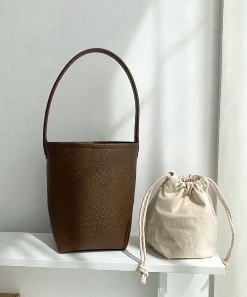 TONE SELECT GOODS トートバッグ Liaa/巾着付き バケツバッグ A18428