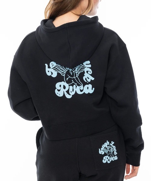 RVCA パーカー レディース TOUGH LUCK CROPPED H パーカー