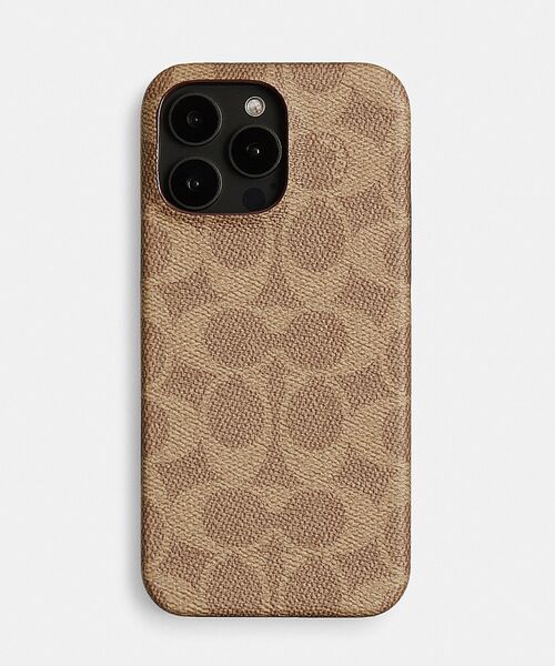 すぐ届く*COACH*IPHONE 16 PRO フォリオ シグネチャーキャンバス COACH スマホケース IPHONE 16 PRO フォリオ・シグネチャー