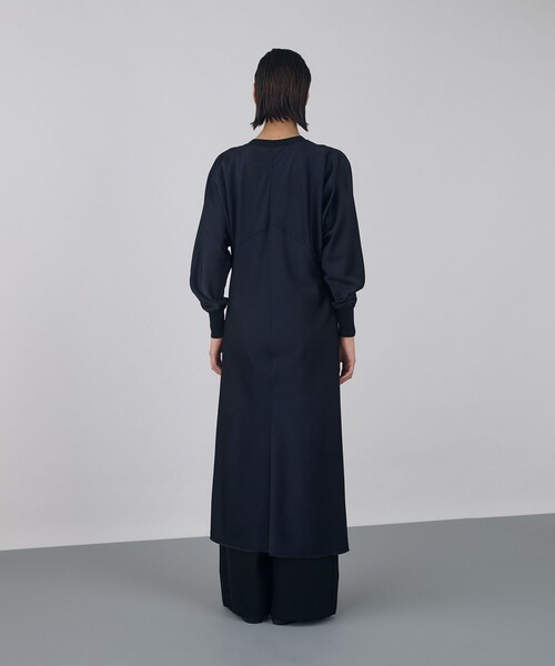 YUKI　クルーレ crewre サテンドレープシャツワンピース crewre online shop / サテンドレープシャツワンピース