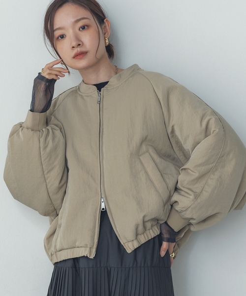 hunch（ハンチ） ブルゾン アウター ナイロンツイル バルーンブルゾン