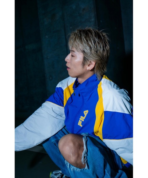 【希少】minirodini×fila ナイロンジャケット FILA ナイロンジャケット 「IMP. 佐藤新さん着用」ウインド