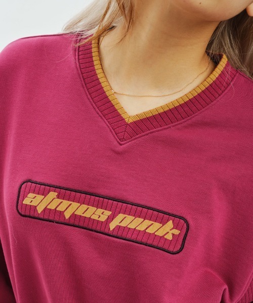 atmos girls トレーナー スウェット pink Rib Patch Sweat Tops