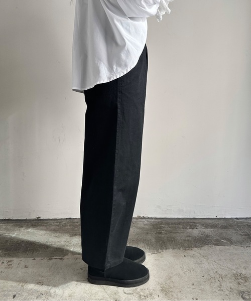 カーヴィパンツ　ホワイト カーヴィーシルエットゴムパンツ通販｜レディースファッション