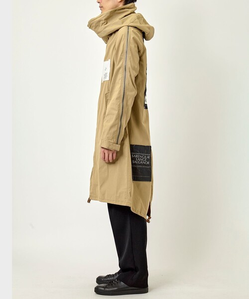 nude masahiko maruyamaマサヒコマルヤマ コート1211O nude:masahiko maruyama - MULTI ZIP MILITARY HOODIE COAT