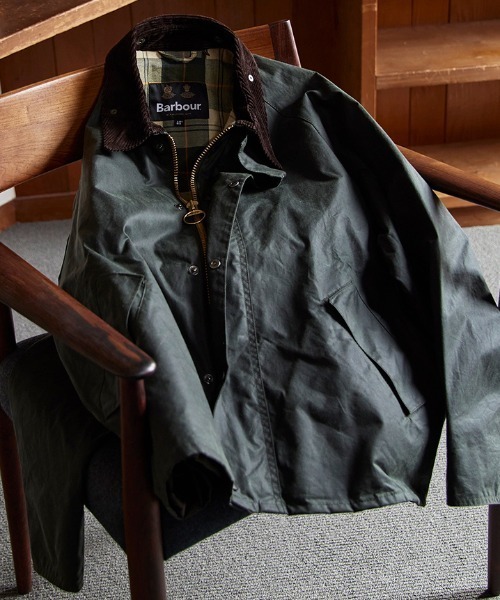 ブルゾン アウター Barbour OS Beaufort Wax Jacket（バブアー トランスポート ワックス コットン ショート ブルゾン）の画像