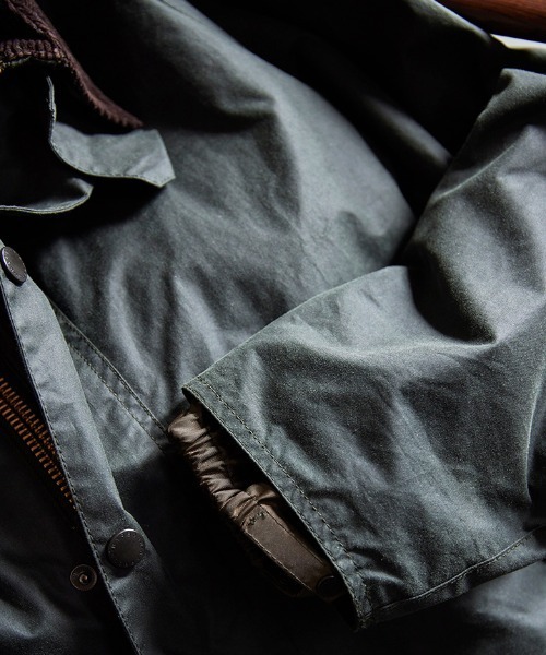 ブルゾン アウター Barbour OS Beaufort Wax Jacket（バブアー トランスポート ワックス コットン ショート ブルゾン）の画像