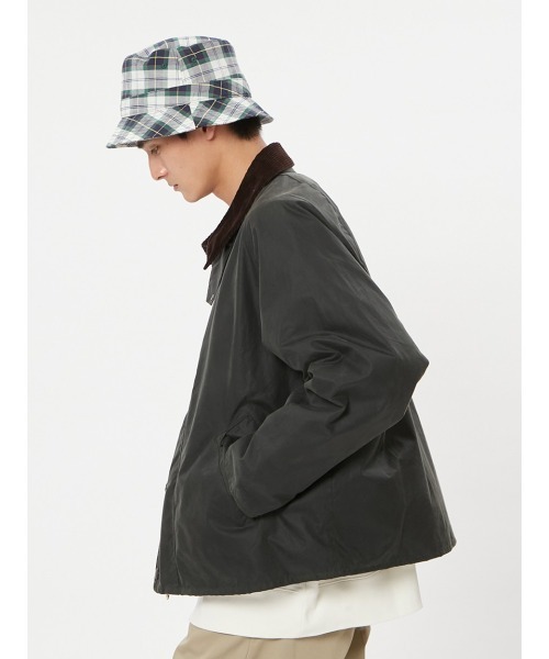 ブルゾン アウター Barbour OS Beaufort Wax Jacket（バブアー トランスポート ワックス コットン ショート ブルゾン）の画像
