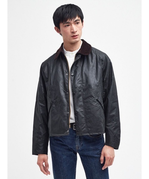 ブルゾン アウター Barbour OS Beaufort Wax Jacket（バブアー トランスポート ワックス コットン ショート ブルゾン）の画像