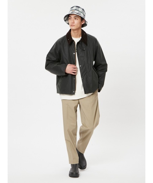 ブルゾン アウター Barbour OS Beaufort Wax Jacket（バブアー トランスポート ワックス コットン ショート ブルゾン）の画像