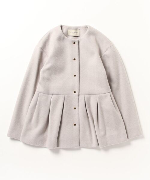 「UNITED ARROWS」 ノーカラージャケット 36 グレー レディース