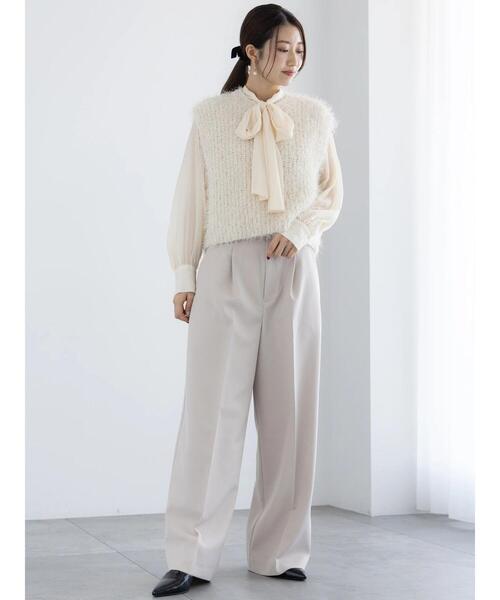 ニット セーター パールフェザーベスト レディース Te chichi ニット セーター パールフェザーベスト レディース