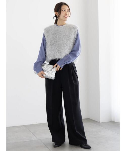 ニット セーター パールフェザーベスト レディース Te chichi ニット セーター パールフェザーベスト レディース