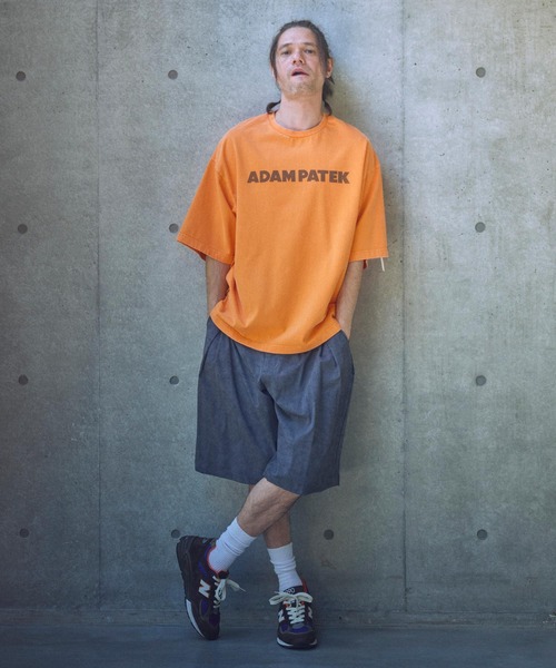 ADAM PATEK tシャツ ADAMPATEK/basic logo short sleeve T/ロゴ