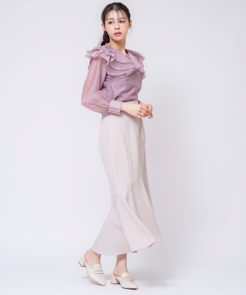 Noela❤︎大人可愛い綺麗めフリルブラウス フリルブラウス | シャツ・ブラウス | Noela OFFICIAL WEB STORE