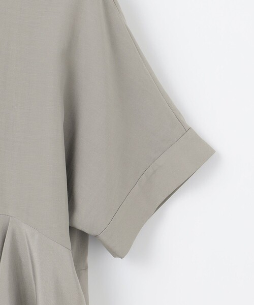 自由区（ジユウク） ブラウス シャツ ソフトリネンペプラム ブラウス