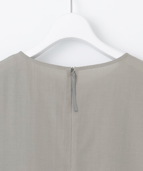 自由区（ジユウク） ブラウス シャツ ソフトリネンペプラム ブラウス