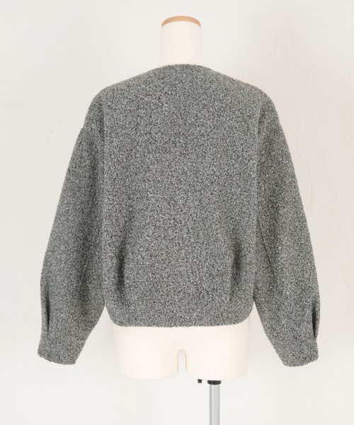 「titivate」 ジップアップブルゾン M チャコール レディース_画像4