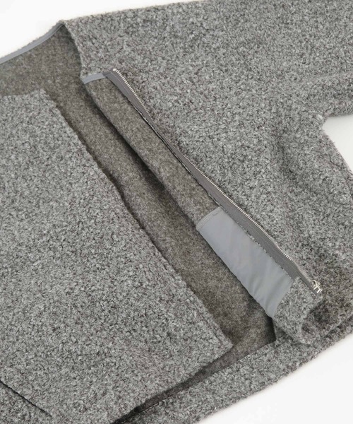 「titivate」 ジップアップブルゾン M チャコール レディース_画像7