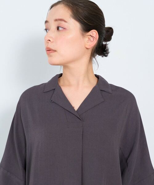 ◆最終価格◆美品◆アデュートリステス　レーヨンリネンワンピース　ローズピンク ◇最終価格◇美品◇アデュートリステス レーヨンリネン