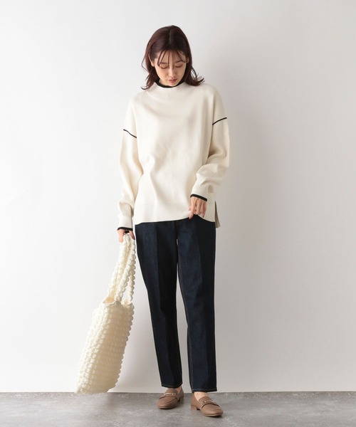 「GLOBAL WORK」 タートルネックニット MEDIUM グレー系その他 レディース_画像3