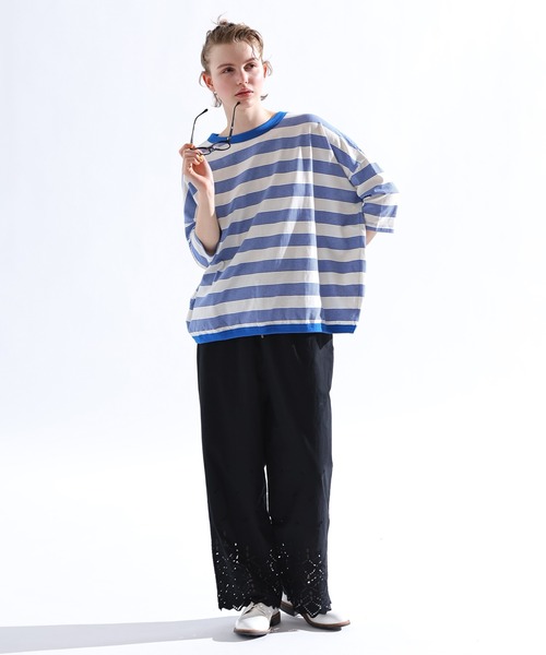 【新品・タグ付】定価1.2万円　Kelen. ケレン　コットン　テーパードパンツ Kelen パンツ 「KELEN / ケレン」 カットワークレースデザイン