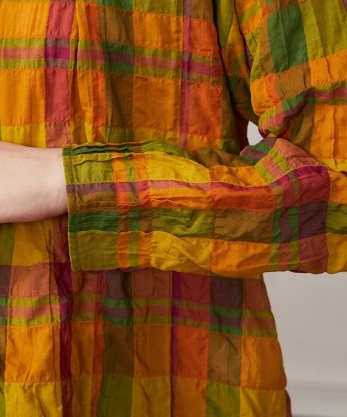 Jocomomola（ホコモモラ） ブラウス シャツ Vistoso シアーチェック