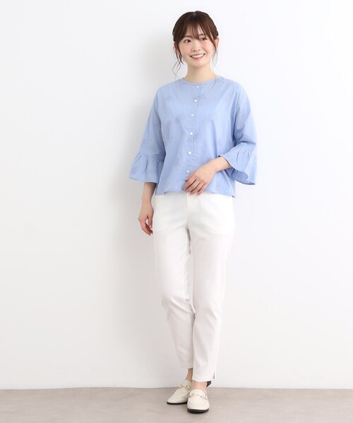 LAURA ASHLEY（ローラアシュレイ） ブラウス シャツ 「コットン100 