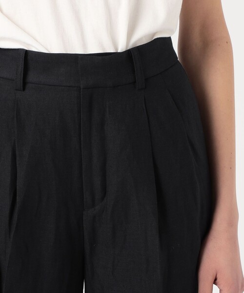 MACPHEE（マカフィー） スラックス パンツ リネンレーヨンツイル