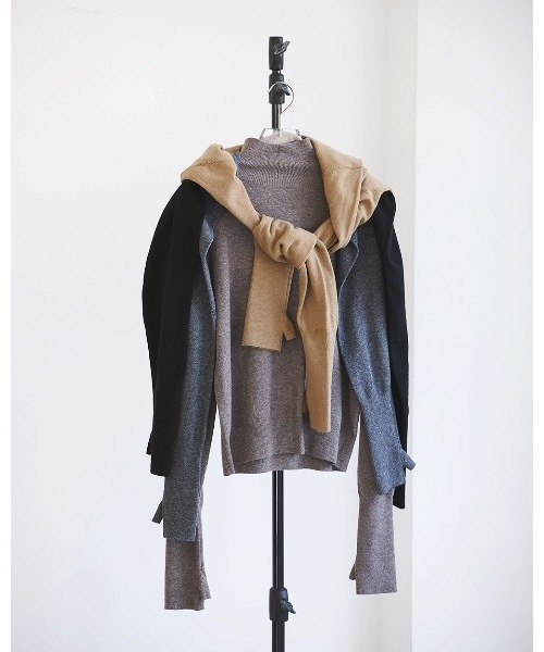 「TODAYFUL」 長袖ニット FREE チャコールグレー レディース_画像9