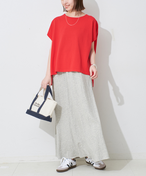 スローブイエナ　FROSTY COTTON ショートスリーブプルオーバー　新品 SLOBE IENA｜《接触冷感/UV機能》FROSTY COTTON ショート