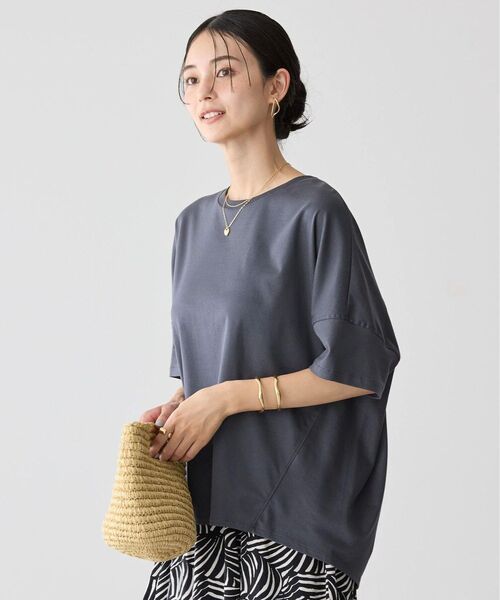 tシャツ 「WEB限定」UVカット+接触冷感 コクーンカットプルオーバー レディース | AMERICAN HOLIC | 18