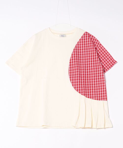 tシャツ サークルチェックタックT ladies レディース