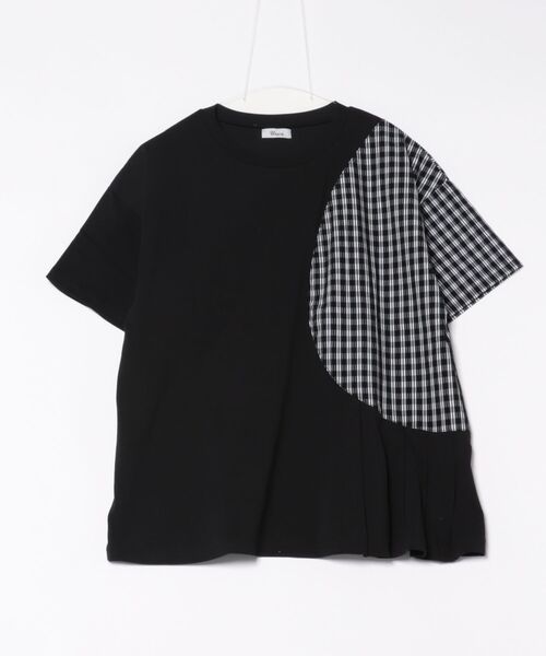 tシャツ サークルチェックタックT ladies レディース