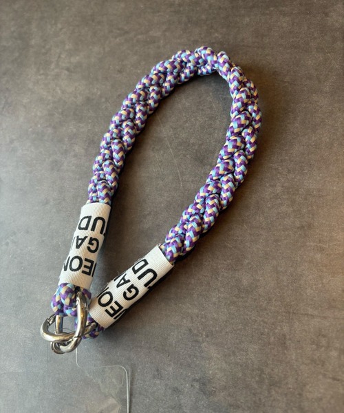 miu miu スマホストラップ 水色 lit.Cy MIXカラー あみあみ スマホ ショート ストラップ