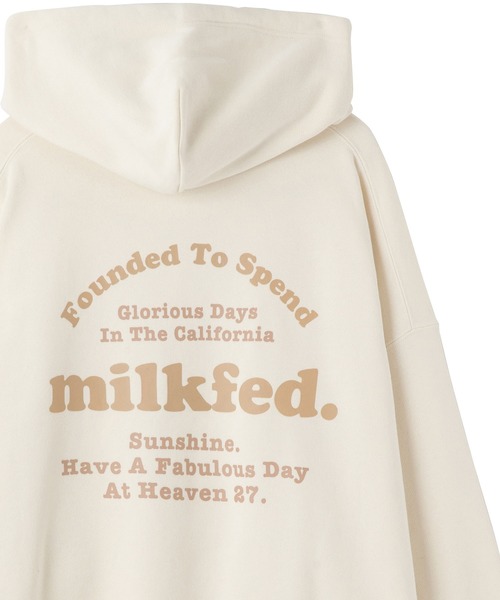 「MILKFED.」 プルオーバーパーカー ONE SIZE オフホワイト レディース