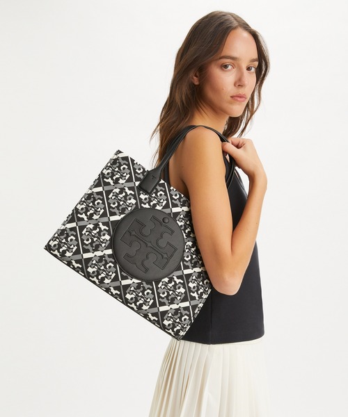 [ToryBurch] エラプリントの小さなトートバッグ エラ プリント スモール トートバッグ: レディース トートバッグ