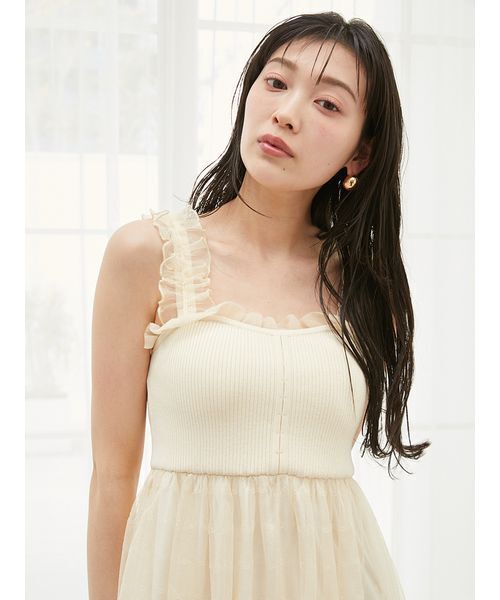 SNIDEL ワンピース ティアードニットワンピース : ZOZOTOWN