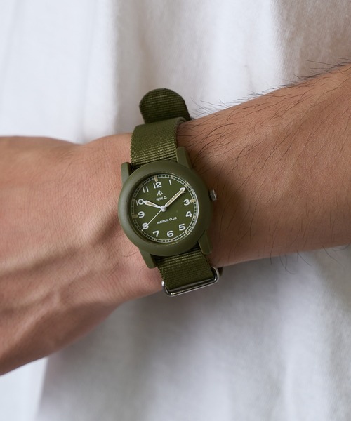 MIL-TIME 防水アナログ腕時計 カーキ MIL-TIME 防水アナログ腕時計 カーキ