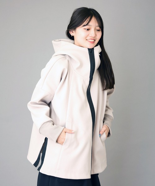 AVIE（アビィ） パーカー メルトンジャージーテントラインパーカー