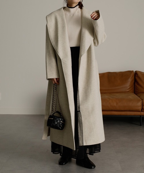 「RANAN」 コート L アイボリー レディース_画像4