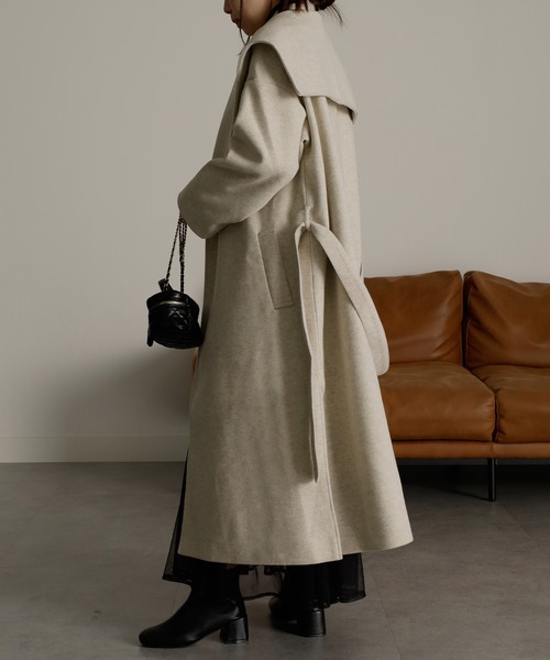 「RANAN」 コート L アイボリー レディース_画像9