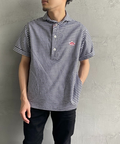 Danton 「DANTON」 半袖シャツ 40 ブルー レディース : ZOZOTOWN