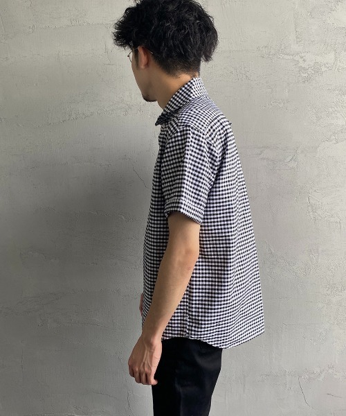 リネン混✨人気のLサイズ✨DANTON ダントン 半袖シャツ ブルー 40 Danton 「DANTON」 半袖シャツ 40 ブルー レディース : ZOZOTOWN