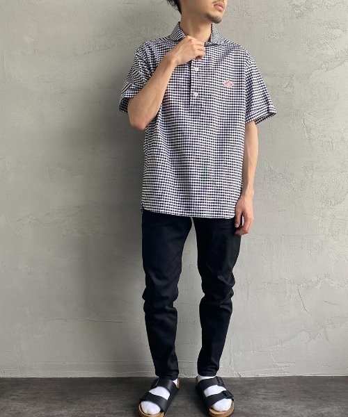 Danton 「DANTON」 半袖シャツ 40 ブルー レディース : ZOZOTOWN