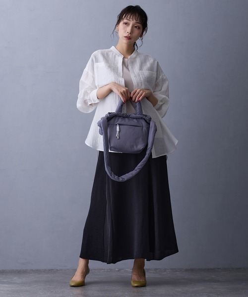 Nicol様② NICOLE white ショルダーバッグ バッグ 2WAYパフバッグ
